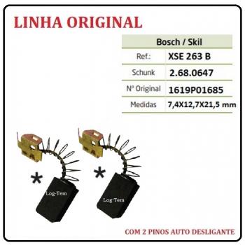 XSE 263 B - ESCOVA DE CARVÃO BOSCH - GKS 235 - C/ 2 PINOS