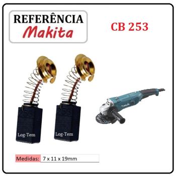JOGO DE ESCOVA DE CARVÃO - ESMERILHADEIRA MAKITA - 194994-0 - CB 253 - GA 5021 C