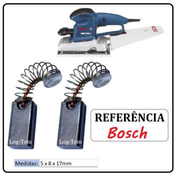 JOGO DE ESCOVA DE CARVÃO - LIXADEIRA OCILANTE BOSCH - 1607014117 - 1293.0 - GSS 280 A