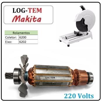 K-2-2-4 / 514543-1 - INDUZIDO / ROTOR / MOTOR - SERRA RAPIDA MAKITA 220 V - 2414 - POS.39 - ORIGINAL
