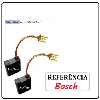 K5-669 / JOGO DE ESCOVA DE CARVÃO - ESMERILHADEIRA BOSCH - F000611090 - 1HA7 - GWS 22 U - ORIGINAL