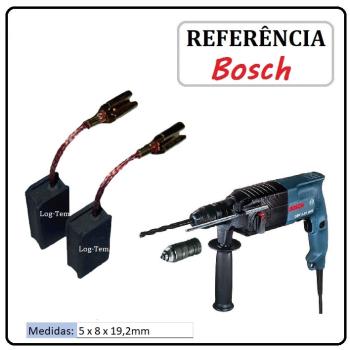 JOGO DE ESCOVA DE CARVÃO - MARTELETE BOSCH - 1617014134 - 11238 - GBH 2-24 DFR