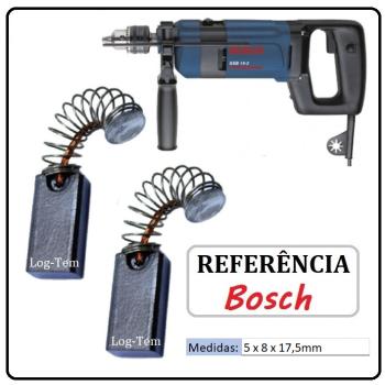 JOGO DE ESCOVA DE CARVÃO - FURADEIRA BOSCH -  9618088985 - 1186 - GSB 19-2