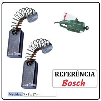 JOGO DE ESCOVA DE CARVÃO - LIXADEIRA DE ROLOS  BOSCH - 1607014117 - 3275 - PBS 60 A