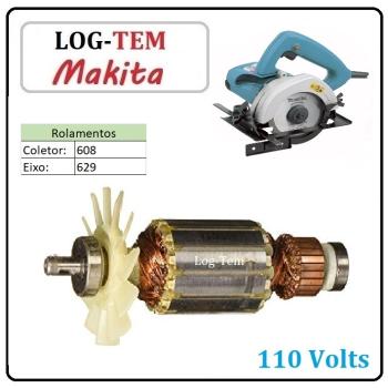 K-2-4-6 / 516321-5 - INDUZIDO / ROTOR / MOTOR - SERRA CIRCULAR MAKITA 110 V - 4200 NH - POS.60 - ORIGINAL
