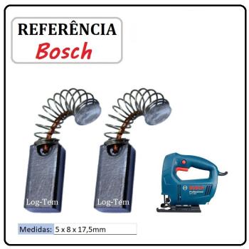 JOGO DE ESCOVA DE CARVÃO - SERRA TICO-TICO BOSCH -  9618088985 - 1281 - GST 65