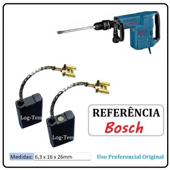 JOGO DE ESCOVA DE CARVÃO - MARTELO BOSCH - 1617014126 - 11223.7 - GBH 10 DCE