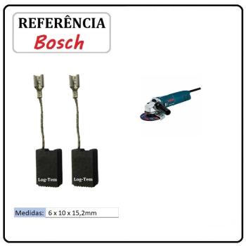 JOGO DE ESCOVA  DE CARVÃO -  ESMERILHADEIRA BOSCH - 1607014176 - 1703 AEVS
