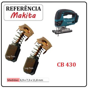 JOGO DE ESCOVA DE CARVÃO - SERRA TICO-TICO BATERIA MAKITA - 195018-5 - CB 430 - BJV 140