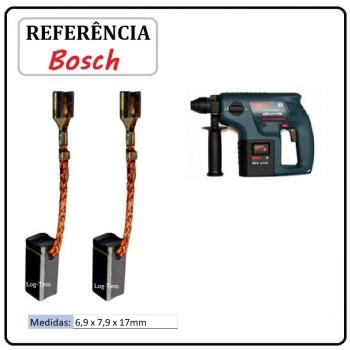 JOGO DE ESCOVA  DE CARVÃO -  MARTELO BOSCH - 1617014131 - 11246 - GBH 24 VFR