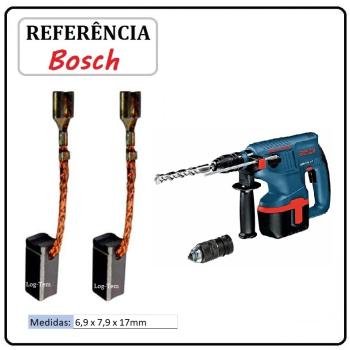 JOGO DE ESCOVA  DE CARVÃO -  MARTELO BOSCH - 1617014131 - 11262 - GBH 24 VF