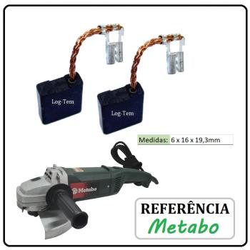 JOGO DE ESCOVA DE CARVÃO - ESMERILHADEIRA METABO - 31603384- W 2230