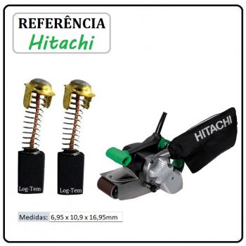 JOGO DE ESCOVA DE CARVÃO - LIXADEIRA CINTA HITACHI - 999-038 - SB 8 V2