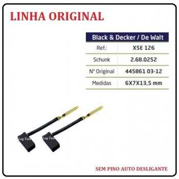 P4-1-18 / XSE 126 - ESCOVA DE CARVÃO DEWALT - DW 412