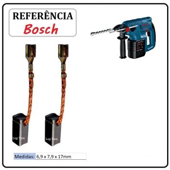 JOGO DE ESCOVA  DE CARVÃO -  MARTELO BOSCH - 1617014131 - 11261 - GBH 24 VFR