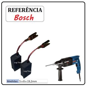 JOGO DE ESCOVA DE CARVÃO - MARTELETE BOSCH - F000611028 - 11226 - GBH 2 S