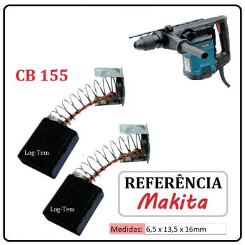 JOGO DE ESCOVA DE CARVÃO - MARTELO MAKITA - 194987-7 - CB 155 - HR 4500 C