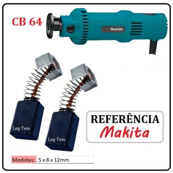JOGO DE ESCOVA DE CARVÃO - RECORTADORA DE GESSO MAKITA - 194969-9 - CB 64 - 3706