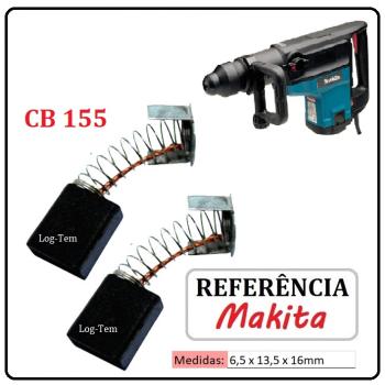JOGO DE ESCOVA DE CARVÃO - MARTELO MAKITA - 194987-7 - CB 155 - HR 5001 C