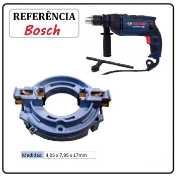 JOGO DE ESCOVA  DE CARVÃO -  FURADEIRA BOSCH - F000611030 - 1247 - GSB 16 RE