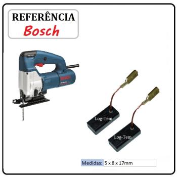 JOGO DE ESCOVA  DE CARVÃO - SERRA TICO-TICO BOSCH - 2604320912 - 1587 - GST 85 PBE