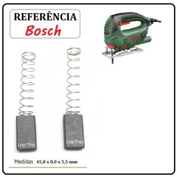 K5-619 / JOGO DE ESCOVA DE CARVÃO - SERRA TICO-TICO BOSCH - 2604321925 - 3380 - PST 650 - ORIGINAL