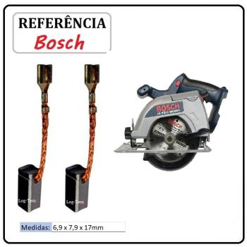 JOGO DE ESCOVA  DE CARVÃO -  SERRA CIRCULAR SEM FIO BOSCH - 1617014131 - 1661