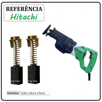 JOGO DE ESCOVA DE CARVÃO - SERRA SABRE HITACHI - 999-056 - CR 13 V2