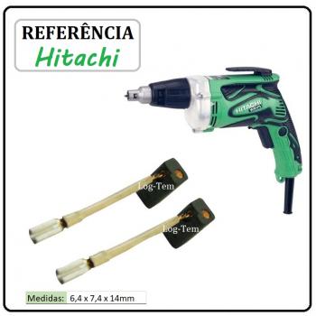 JOGO DE ESCOVA DE CARVÃO - PARAFUSADEIRA HITACHI - 999-091 - W 6 V4