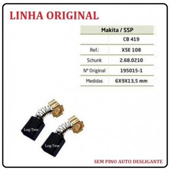 P4-3-1 / XSE 108 - ESCOVA DE CARVÃO MAKITA - CB 419