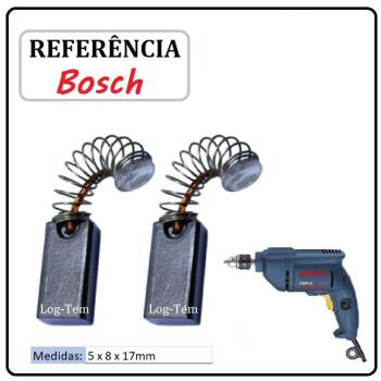 JOGO DE ESCOVA DE CARVÃO - FURADEIRA BOSCH - 1607014117 - 1107.0 - GBM 10