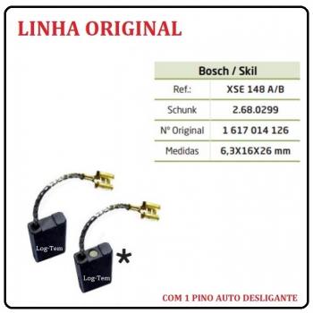 XSE 148 A/B - ESCOVA DE CARVÃO - MARTELO BOSCH - 1617014126 - C/ 1 PINO AUTO DESLIGANTE