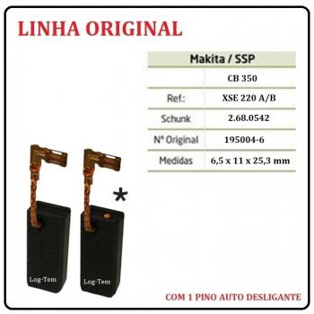 XSE 220 A/B - ESCOVA DE CARVÃO MAKITA - CB 350 - C/ 1 PINOS