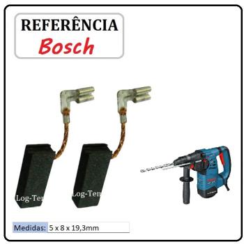 JOGO DE ESCOVA DE CARVÃO - MARTELO BOSCH - 1617000525 - 11B34 - GBH 3-28 DRE