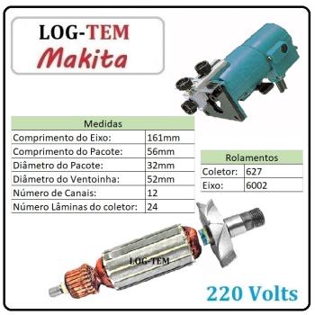 K-1-1-2 / INDUZIDO / ROTOR / MOTOR - TUPIA MAKITA 220 V - 3700 B - IMPORTADO