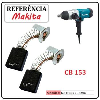 JOGO DE ESCOVA DE CARVÃO - CHAVE DE IMPACTO MAKITA - 194985-1 - CB 153 - TW 1000