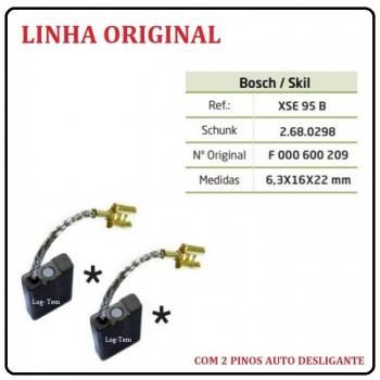 XSE 95 B - ESCOVA DE CARVÃO BOSCH - 1351 - C/ 2 PINOS