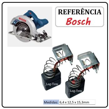 JOGO DE ESCOVA DE CARVÃO - SERRA CIRCULAR BOSCH - F000611036 - 1E46 - GKS 7 1/4