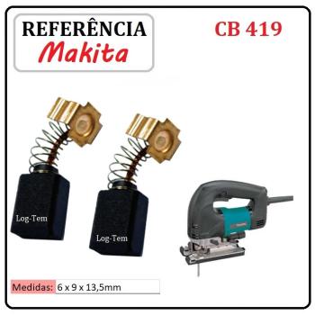 JOGO DE ESCOVA DE CARVÃO - SERRA TICO-TICO MAKITA - 195015-1 - CB 419 - 4340 CT