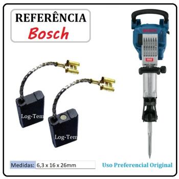 JOGO DE ESCOVA DE CARVÃO - MARTELO BOSCH- 1617014143 - 11335 - GSH 16-28
