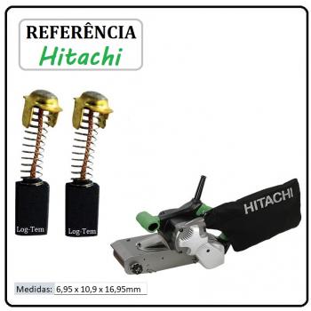 JOGO DE ESCOVA DE CARVÃO - LIXADEIRA CINTA HITACHI - 999-038 - SB 10 S2