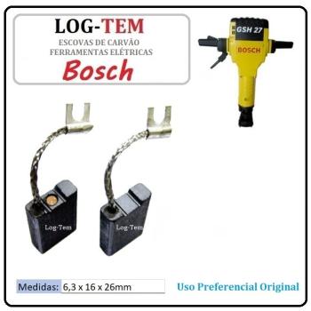 JOGO DE ESCOVA DE CARVÃO - MARTELO BOSCH - 1617000425 - 11304 - GSH 27