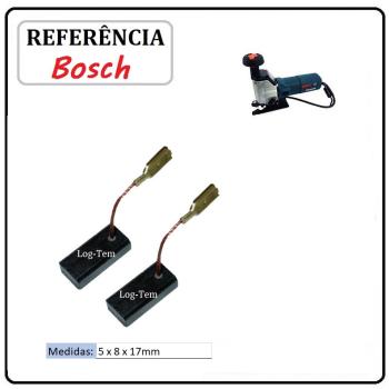 JOGO DE ESCOVA  DE CARVÃO - SERROTE PONTA BOSCH - 2604320912 - 1584 - GST 85 P