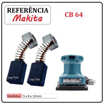JOGO DE ESCOVA DE CARVÃO - LIXADEIRA ORBITAL MAKITA - 194969-9 - CB 64 - BO 4540