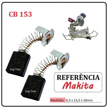 JOGO DE ESCOVA DE CARVÃO - SERRA ESQUADRILHA MAKITA - 194985-1 - CB 153 - LS 1214