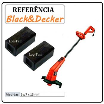 AL-41-8 / JOGO DE ESCOVA DE CARVÃO - APARADOR DE GRAMA BLACK & DECKER - 832998-08 - GL 400
