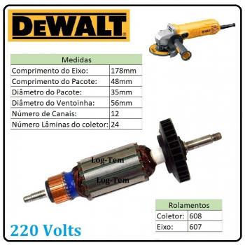 INDUZIDO / ROTOR / MOTOR 220 V - DW818 - POS.101