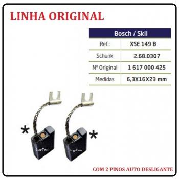 XSE 149 B - ESCOVA DE CARVÃO BOSCH - 11304 - C/ 2 PINOS