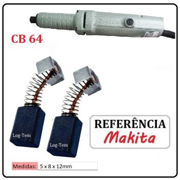JOGO DE ESCOVA DE CARVÃO - RETIFICA MAKITA - 194969-9 - CB 64 - 906 H