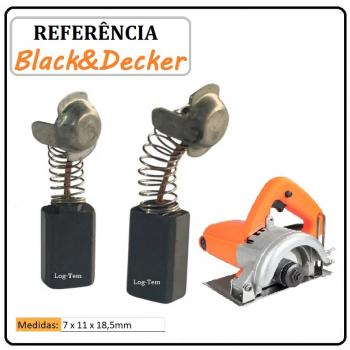 JOGO DE ESCOVA DE CARVÃO - SERRA MARMORE BLACK & DECKER - 3011A22